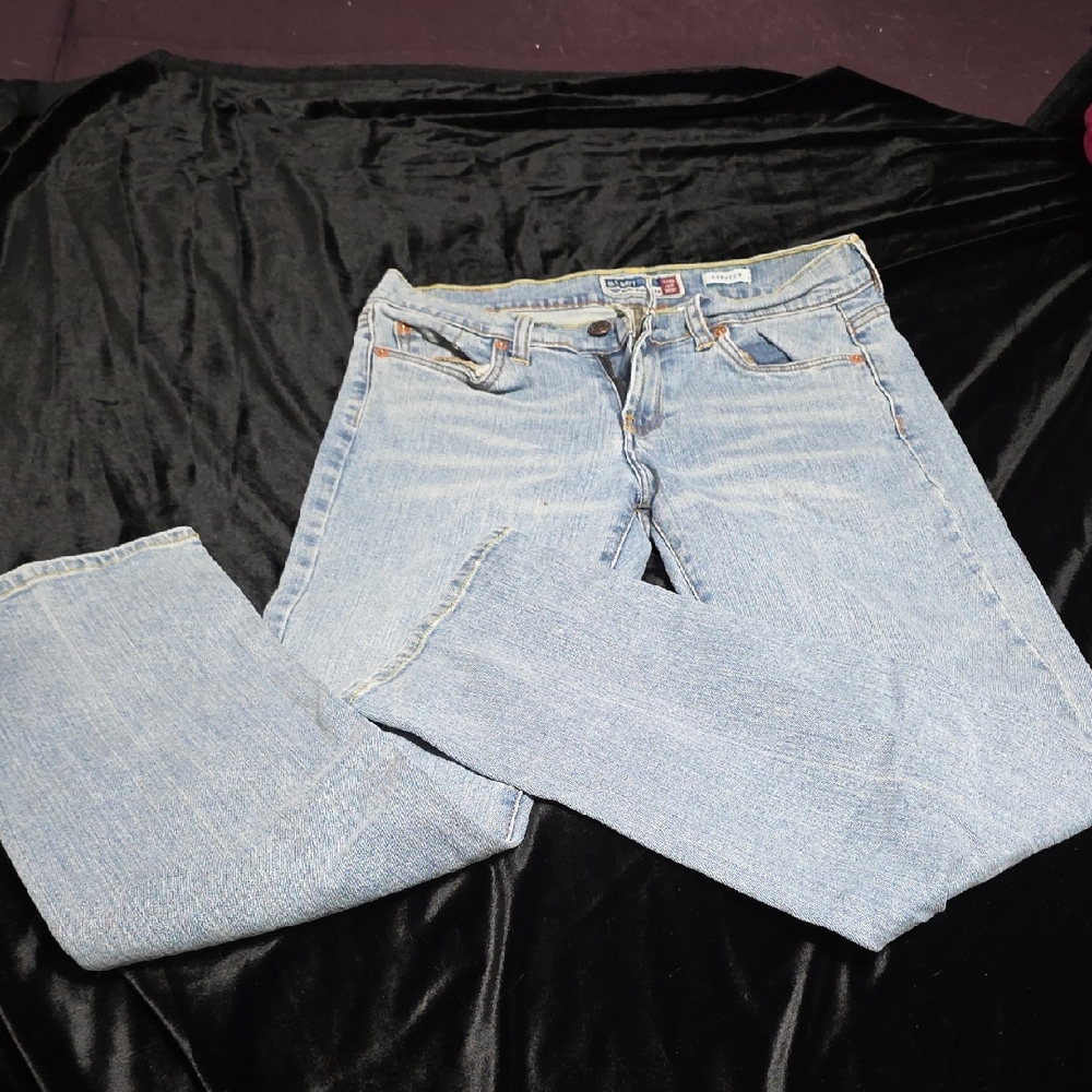 Old Navy Women's Straight Jeans in Light Blue
